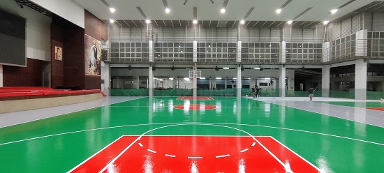 พื้นสนามกีฬาโรงเรียน-พื้นสนามบาส-